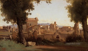 ローマ ファルネーゼ庭園からの眺め 朝の外光 ロマン主義 ジャン・バティスト・カミーユ・コロー Oil Paintings